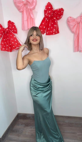 Pastel Mint Siren Maxi Dress