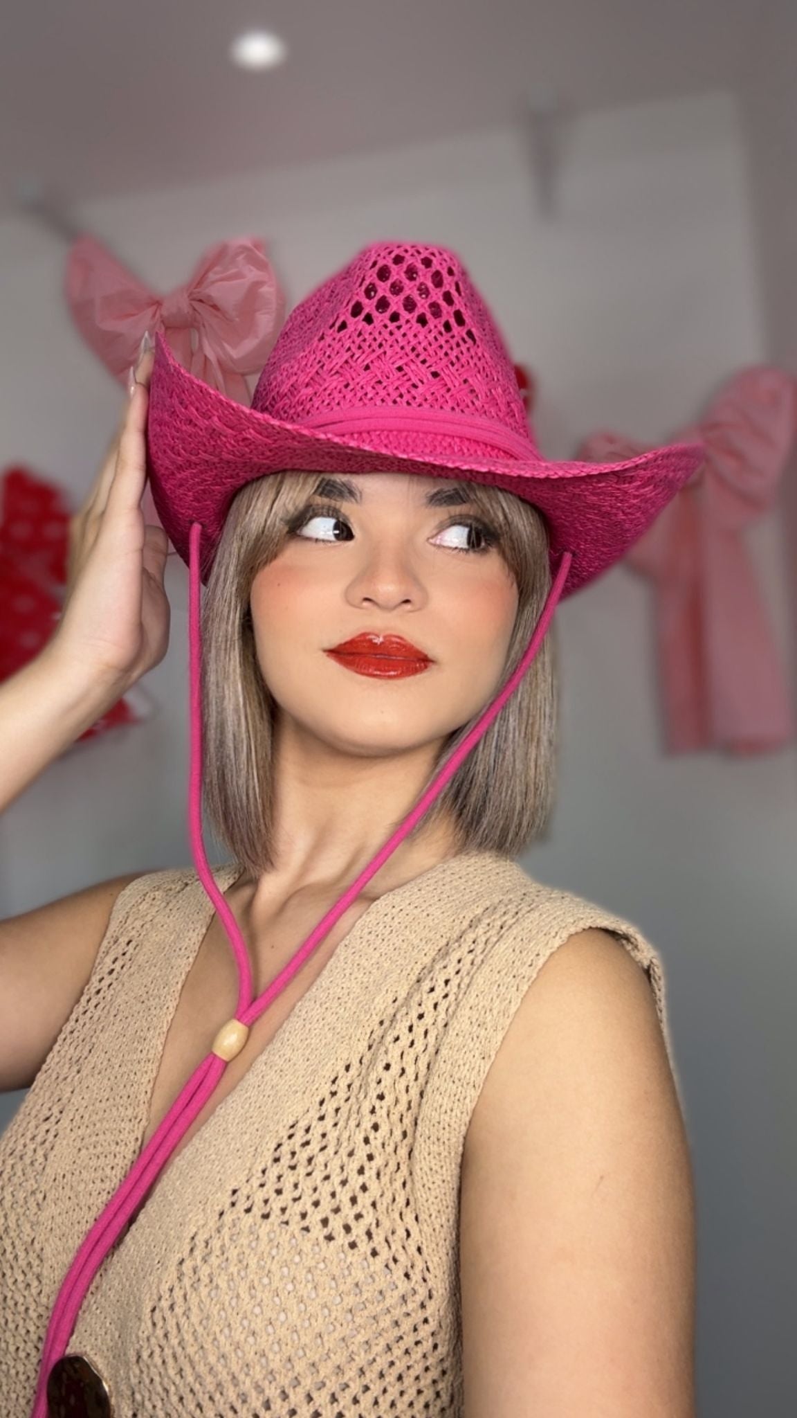 Cowgirl Boricua Fucsia Hat