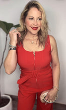One Piece Red Jumpsuit