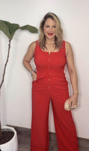 One Piece Red Jumpsuit
