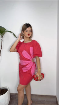 Pétalo Rosa Mini Dress