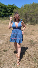 Mini Sweetheart Denim Dress
