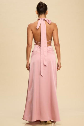 Hanna Blush Pink Maxi Dress