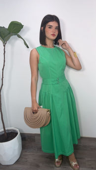 Hope Green Midi Dress