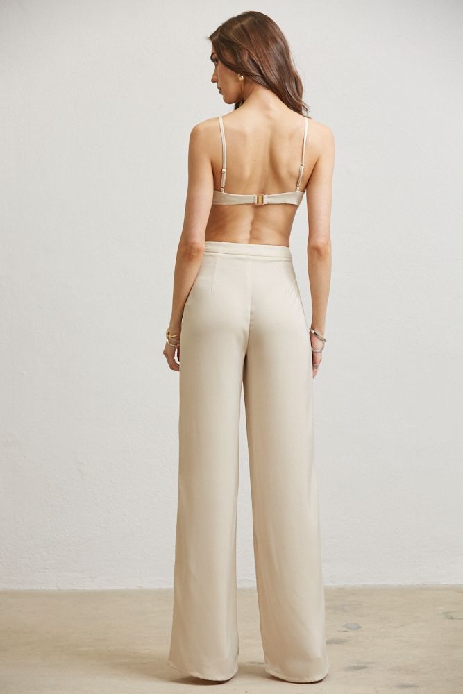 Ivory Cape Pants Sets
