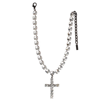 TOVA Silver Cross Necklace