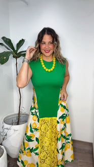 Liliana Lime Dress