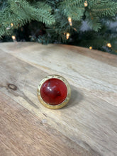 Deep Ruby Vintage Gold Ring