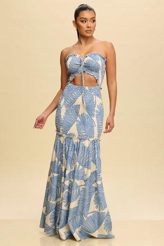 Baby Blue Leafs Dress