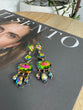 Crystal Cascade Earrings (Tornasol)