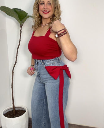Bow Statement Denim